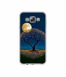 Amazon Brand - Solimo Designer Dark Night View UV Printed Soft Back Case Mobile Cover for Samsung Galaxy E5