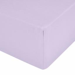 AmazonBasics 200-Thread-Count Polycotton Fitted Sheet, 200 x 200 x 30 cm, Lavender