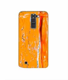 Amazon Brand - Solimo Designer Gold Yellow Paint 3D Printed Hard Back Case Mobile Cover for LG K7