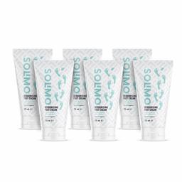 Amazon Brand - Solimo Deep Repairing Foot Cream, Ultra Hydrating & Deodorising, with Mint Fragrance, Pack of 6