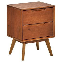 Amazon Brand – Rivet Mid-Century Stark 2-Drawer Nightstand, 24