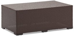 'Strathw Griffen All-Weather Wicker Lounge Table, dark brown