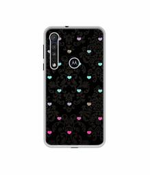 Amazon Brand - Solimo Designer Heart Texture UV Printed Soft Back Case Mobile Cover for Motorola One Macro