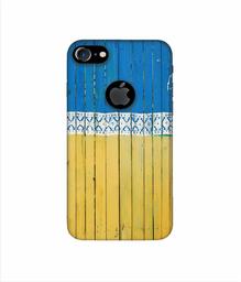 Amazon Brand - Solimo Designer Wooden Pattern 3D Printed Hard Back Case Mobile Cover for Apple iPhone 7 (with Logo Cut)