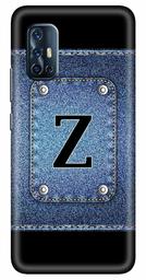 Amazon Brand - Solimo Designer Button Jeans Alphabet-Z 3D Printed Hard Back Case Mobile Cover for Vivo V17