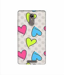 Amazon Brand - Solimo Designer Multicolor Heart 3D Printed Hard Back Case Mobile Cover for Gionee S6s