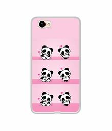 Amazon Brand - Solimo Designer Panda Pattern UV Printed Soft Back Case Mobile Cover for Itel A21