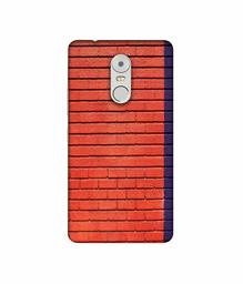 Amazon Brand - Solimo Designer Red and Purple Brick 3D Printed Hard Back Case Mobile Cover for Lenovo K6 Note