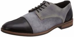 Amazon Brand - Arthur Harvey Men's GREY/BLACK Leather Formal Shoes - 9 UK (AZ-ST-017B)