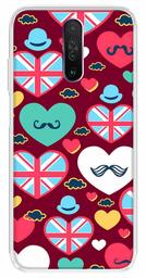 Amazon Brand - Solimo Designer Multicolor Cute Love Red Pattern Design Printed Soft Back Case Mobile Cover for Poco X2 / Xiaomi Redmi K30