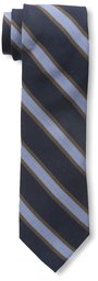 Franklin Tailored Men's Stripe Tie, Navy