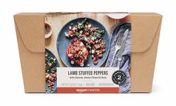 Amazon Meal Kits, Lamb Stuffed Peppers with Za’atar, Ruby Chard & Feta, Serves 2