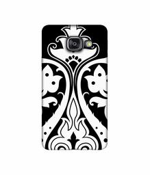 Amazon Brand - Solimo Designer S Shape Rangoli 3D Printed Hard Back Case Mobile Cover for Samsung Galaxy A3 (2016)