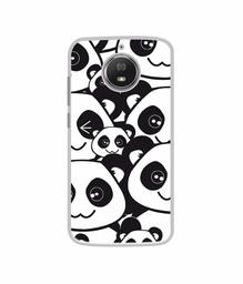 Amazon Brand - Solimo Designer Panda Texture UV Printed Soft Back Case Mobile Cover for Motorola Moto G5S