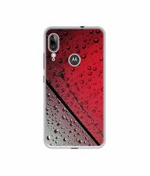 Amazon Brand - Solimo Designer Water Drop On Glass UV Printed Soft Back Case Mobile Cover for Motorola Moto E6s