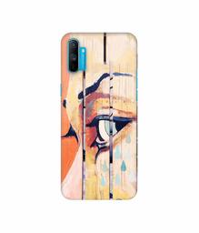 Amazon Brand - Solimo Designer Potrat On Wood 3D Printed Hard Back Case Mobile Cover for Realme C3