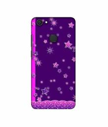 Amazon Brand - Solimo Designer Sparkling Stars 3D Printed Hard Back Case Mobile Cover for Vivo V7 Plus