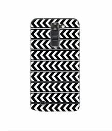 Amazon Brand - Solimo Designer Horizontal Arrow Texture 3D Printed Hard Back Case Mobile Cover for LG K7