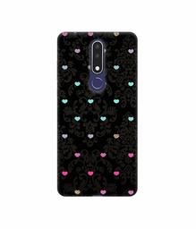 Amazon Brand - Solimo Designer Heart Texture 3D Printed Hard Back Case Mobile Cover for Nokia 3.1 Plus