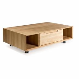 Marque Amazon - Alkove Hayes - Table basse avec rangement, 110 x 70 x 33 cm, Chêne sauvage