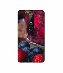 Amazon Brand - Solimo Designer Berries 3D Printed Hard Back Case Mobile Cover for Nokia 6.1 Plus