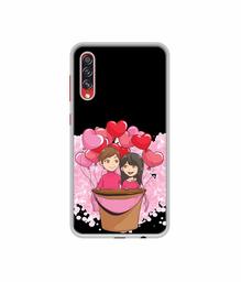 Amazon Brand - Solimo Designer Boy and Girl UV Printed Soft Back Case Mobile Cover for Samsung Galaxy A70s