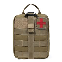 Eono Rip-Away EMT Pochette Molle Pouch Ifak Pouch Medical Kit de Premiers Secours Utility Pouch Nylon 1000d, Peau