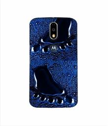 Amazon Brand - Solimo Designer Foot Impression 3D Printed Hard Back Case Mobile Cover for Motorola Moto G4 Plus (with Logo Cut)