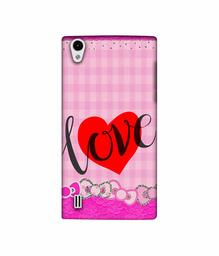 Amazon Brand - Solimo Designer Love Print On Cloth Pattern 3D Printed Hard Back Case Mobile Cover for VIVO Y15