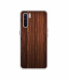 Amazon Brand - Solimo Designer Wooden Texture UV Printed Soft Back Case Mobile Cover for Oppo F15