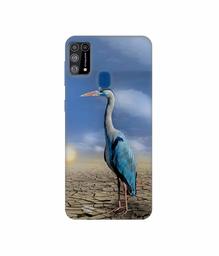 Amazon Brand - Solimo Designer Bagula 3D Printed Hard Back Case Mobile Cover for Samsung Galaxy M31