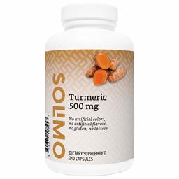 Amazon Brand - Solimo Turmeric Curcumin 500 mg, 450 mg Turmeric Root with 50 mg Turmeric Rhizome Extract - Joint & Immune System, Healthy Inflammation Response - 8 Month Supply (240 Capsules)