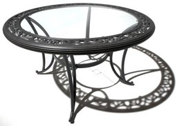 Strathwood Ryer 48-Inch Round Aluminum Dining Table