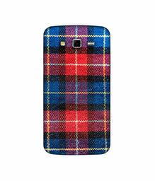 Amazon Brand - Solimo Designer Check Cloth 3D Printed Hard Back Case Mobile Cover for Samsung Galaxy Grand 2 G7102 / G7105