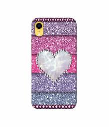 Amazon Brand - Solimo Designer Stone Heart 3D Printed Hard Back Case Mobile Cover for Apple iPhone xr