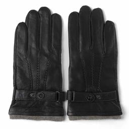 Winter Warm Lined Driving Motorcycle Dress Gloves For Men Women 3 Size Black