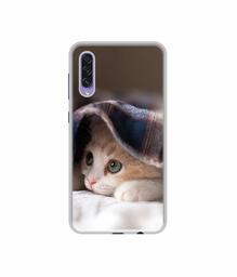 Amazon Brand - Solimo Designer Sleepy Kitten UV Printed Soft Back Case Mobile Cover for Samsung Galaxy A50s