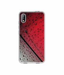 Amazon Brand - Solimo Designer Water Drop On Glass UV Printed Soft Back Case Mobile Cover for I Kall K5