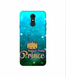 Amazon Brand - Solimo Designer Mummy & Daddy's Prince 3D Printed Hard Back Case Mobile Cover for LG Q7