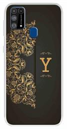 Amazon Brand - Solimo Designer Multicolor Black Pattern Alphabet-Y Printed Soft Back Case Mobile Cover for Samsung Galaxy M31