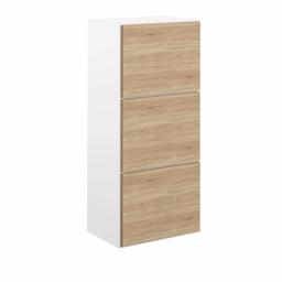 Marchio Amazon - Movian Odiel - Scarpiera, 50 x 33.1 x 118.7 cm (L x P x A), colore bianco e quercia