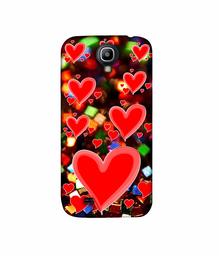 Amazon Brand - Solimo Designer Heart Texture on Glitters 3D Printed Hard Back Case Mobile Cover for Samsung Galaxy S4 GT i9500