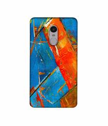 Amazon Brand - Solimo Designer Sky Blue And Orange Canvas 3D Printed Hard Back Case Mobile Cover for Xiaomi Redmi note 4