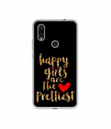 Amazon Brand - Solimo Designer Happy Girls are The Prettiest UV Printed Soft Back Case Mobile Cover for Mi Redmi Y3