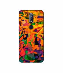 Amazon Brand - Solimo Designer Multicolor Texture 3D Printed Hard Back Case Mobile Cover for Nokia 7.1