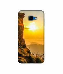 Amazon Brand - Solimo Designer Mountan Side Sun View 3D Printed Hard Back Case Mobile Cover for Samsung Galaxy J4 Core