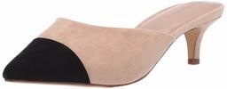 The Drop Paulina Pointed Toe Two-Tone Mule, Paulina Pointed Toe Two-Tone Mule womens - Multicolore (Naturfarben/Schwarz), 35.5 EU