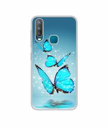 Amazon Brand - Solimo Designer Flying Butterflies UV Printed Soft Back Case Mobile Cover for Vivo U10