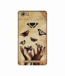 Amazon Brand - Solimo Designer Butterflies 3D Printed Hard Back Case Mobile Cover for Gionee Marathon M5 lite