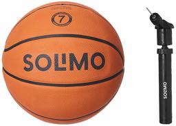 Amazon Brand - Solimo Match Basketball, with Hand Pump, Size 7